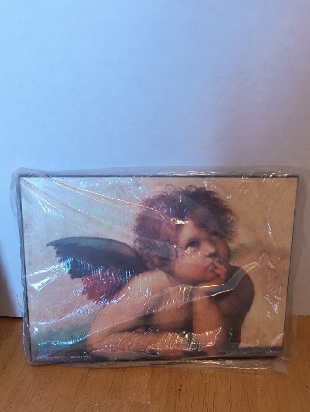 Vintage 1995 Pair of Cherub Angel Prints Raphael B3 - Picture 2 of 4